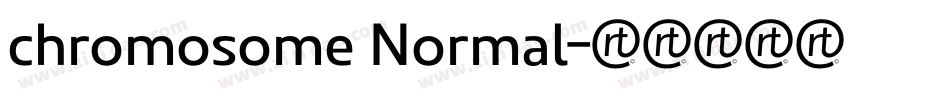 chromosome Normal字体转换